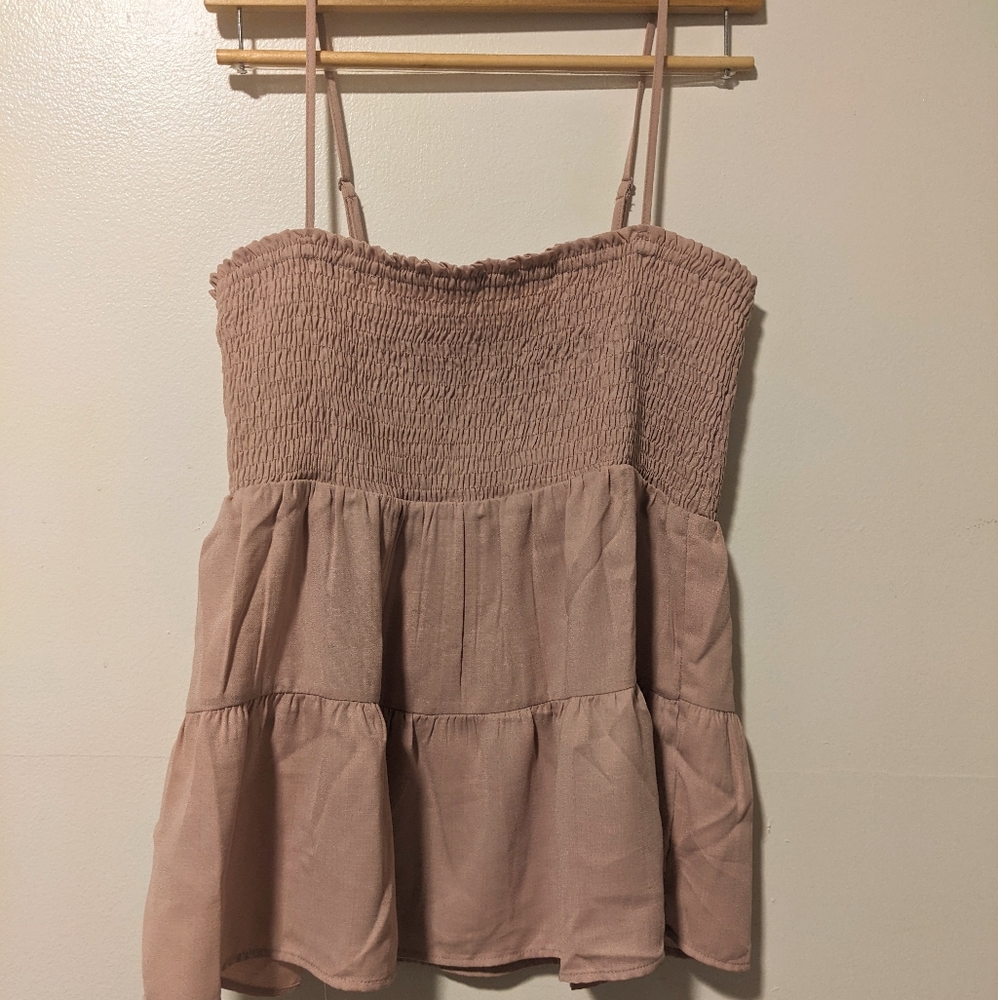 Blush pink tank top
